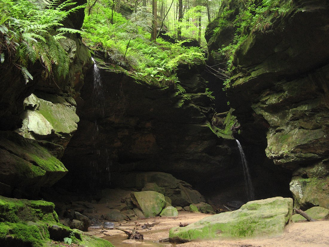 Main fails (after a recent rain) within Conkle's Hollow.